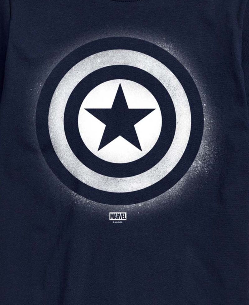Men's Captain America Logo Short-Sleeve Graphic T-Shirt