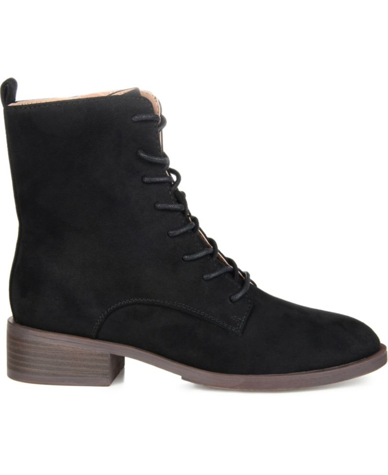Women's Vienna Lace Up Stacked Heel Booties