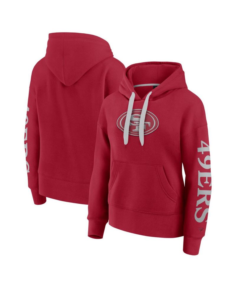 Women's Scarlet San Francisco 49ers Elements Next Pullover Hoodie