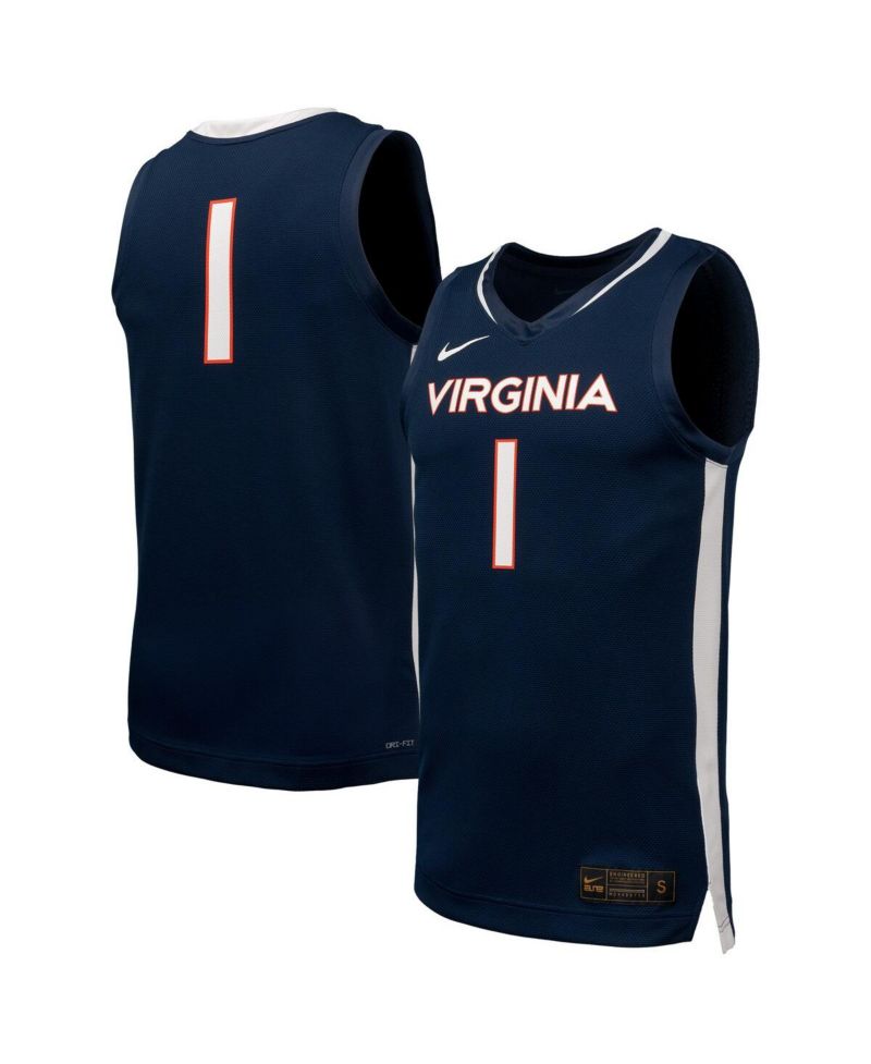Men's Navy Virginia Cavaliers Replica Basketball Jersey