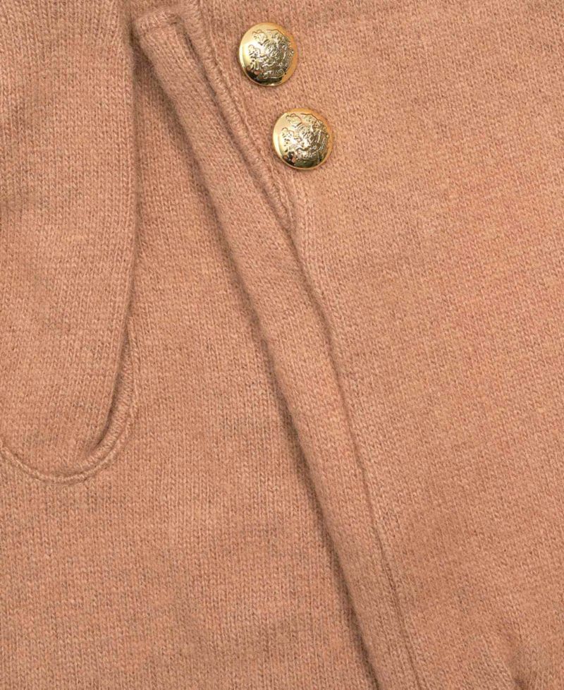 Two Button Cashmere Blend Touch Gloves