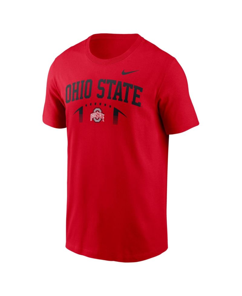 Men's Scarlet Ohio State Buckeyes Primetime Football Icon T-Shirt