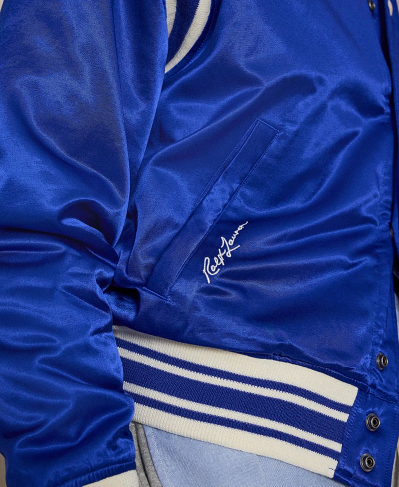 Men's Dodgers Striped Baseball Jacket