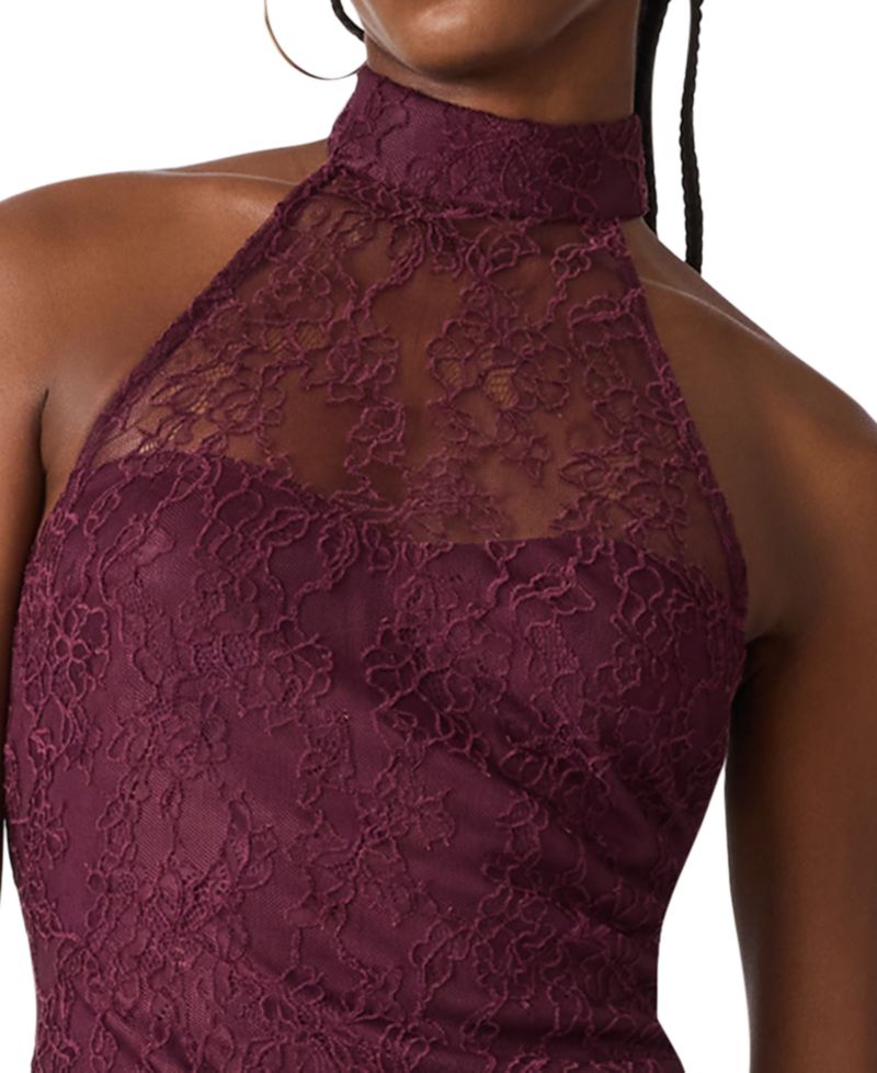 Izzi Halter Sleeveless Lace Dress
