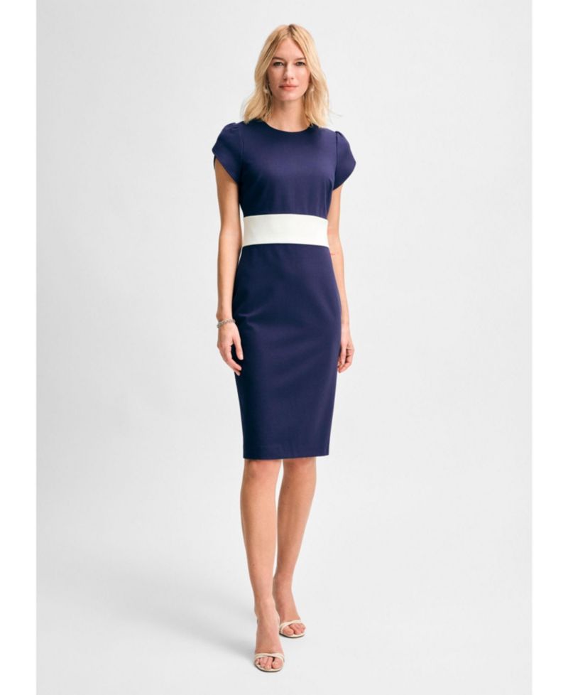 Women's 's Ponte Tulip Sleeve Dress