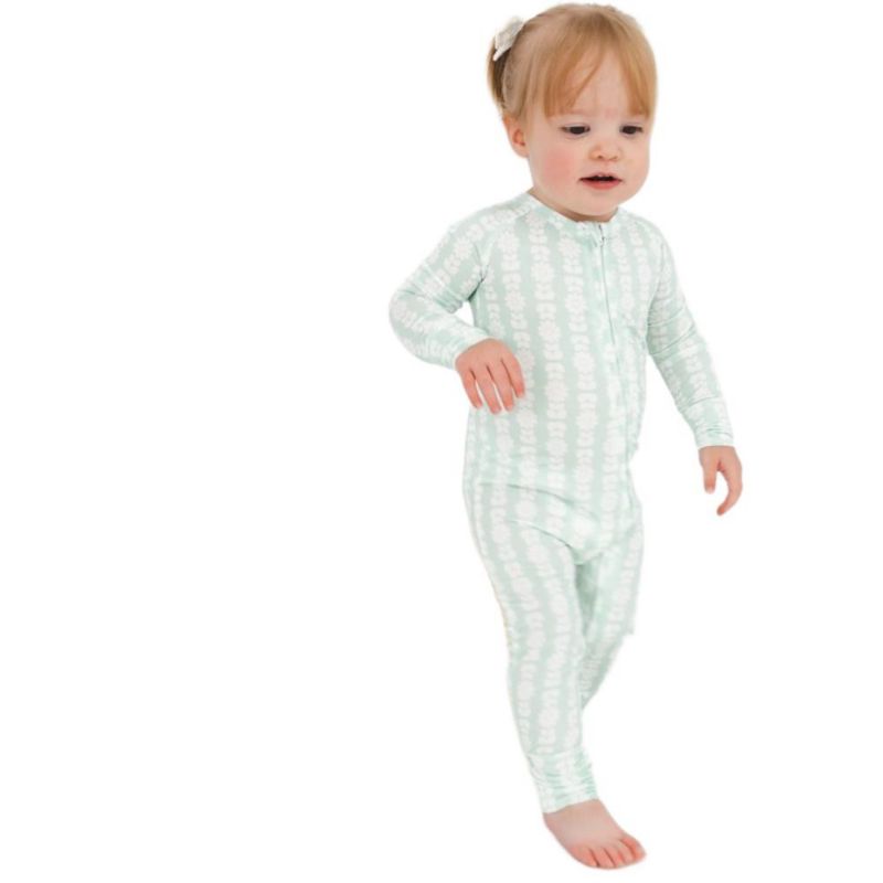 Baby Girls Mint Meadows Bamboo Sleeper