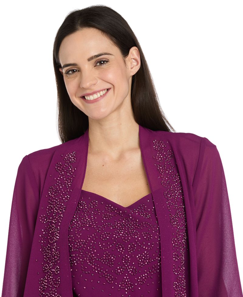 Petite Removable Jacket & Dress 2-Piece Set