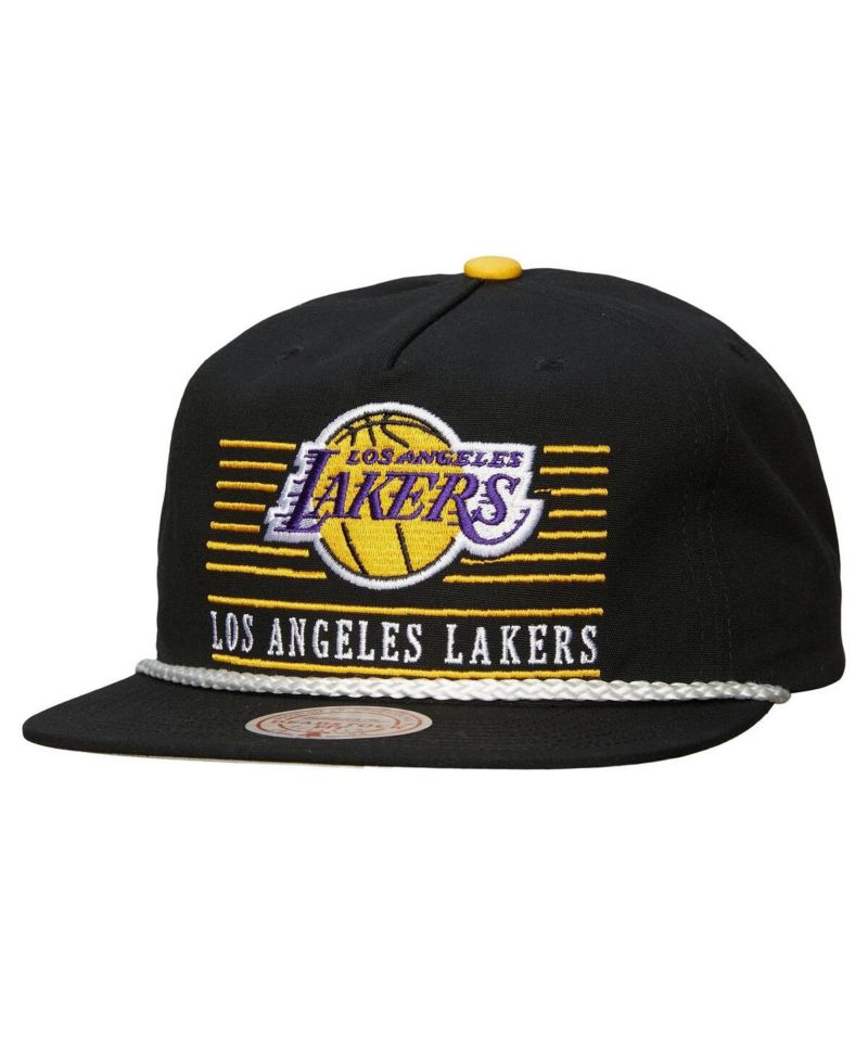 Men's Black Los Angeles Lakers Ascend Deadstock Snapback Hat