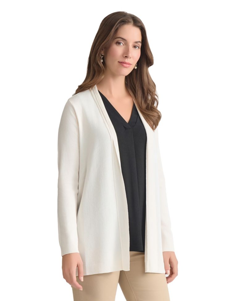 Petite Icon Open-Front Relaxed Cardigan