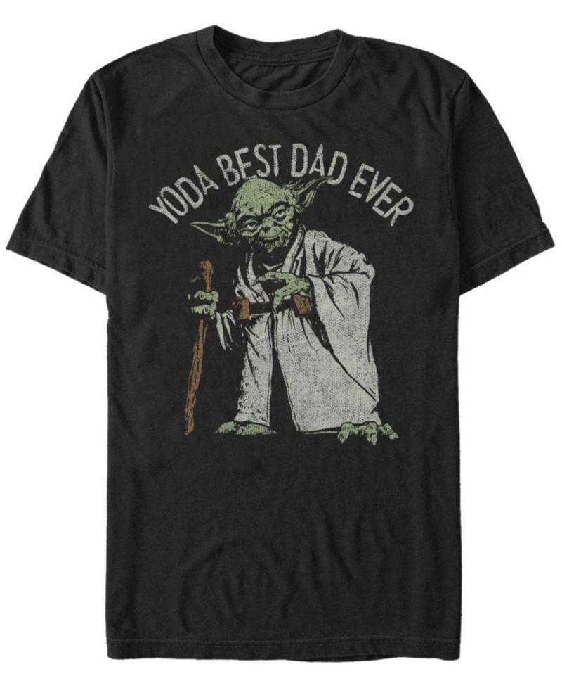 Men's Star Wars Yoda Best Dad Ever Short Sleeve T-Shirt