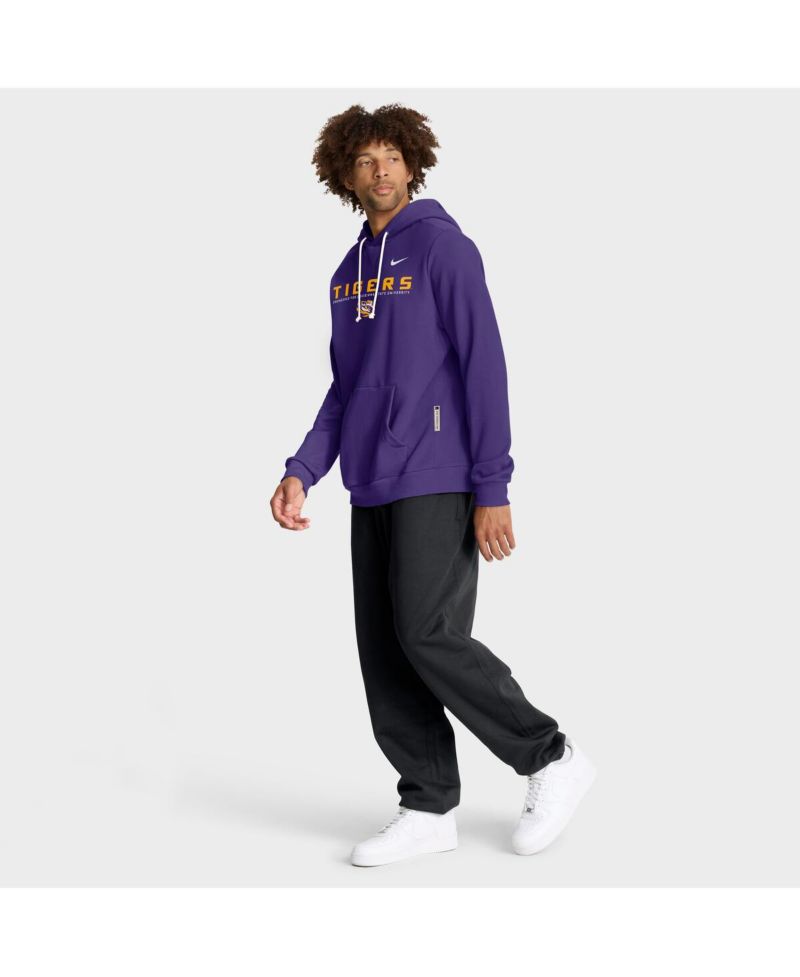 Men's Purple LSU Tigers 2025 Sideline Standard Issue Dri-FIT Hoodie