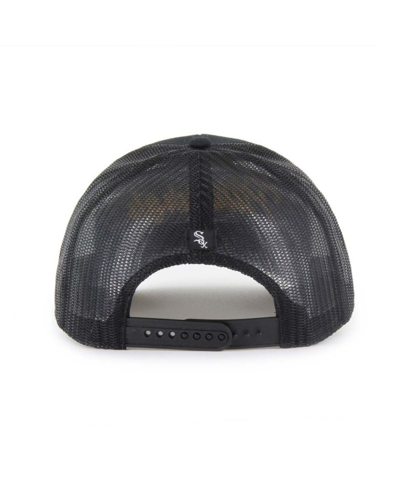 Men's Black Chicago White Sox Garner Trucker Adjustable Hat