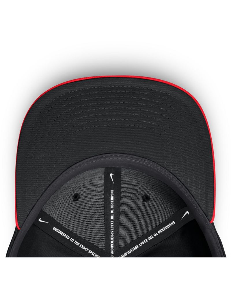 Men's Crimson/Black New York Yankees Neon 90s Rise Swoosh Flex Hat