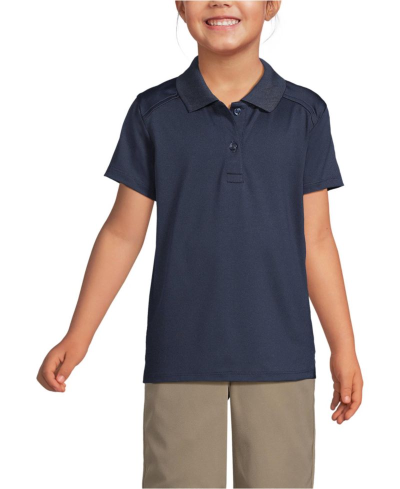 Girls Short Sleeve Feminine Fit Rapid Dry Polo Shirt