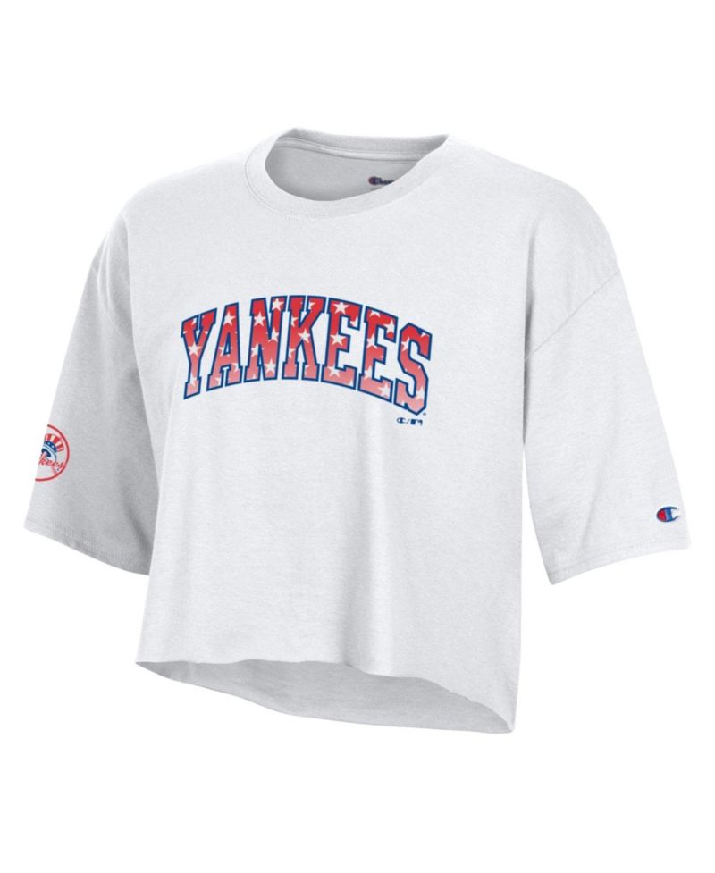 Women's New York Yankees Boyfriend-Cropped T-Shirt