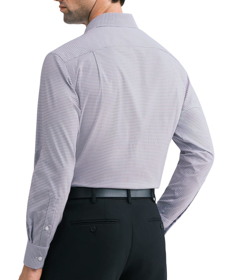 Men's Regular-Fit Cotton Twill Spread Collar Dress Shirt