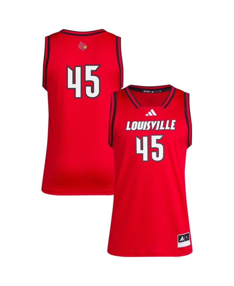 Men's 45 Red Louisville Cardinals Replica Swingman Jersey