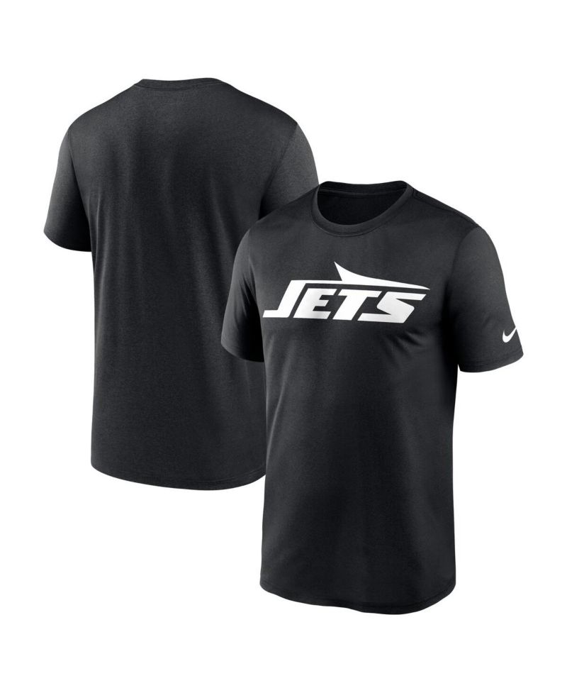 Men's Black New York Jets Legend Logo Performance T-Shirt