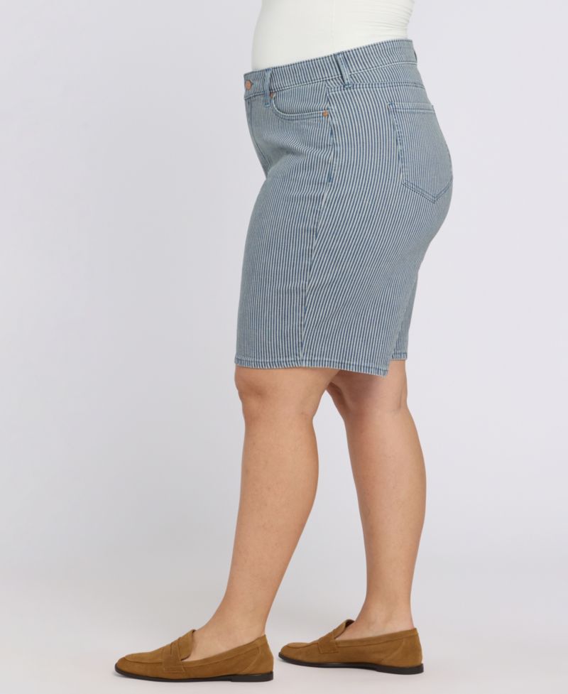 Plus Size Lilly Mid-Rise Shorts with Lift Tuck Technology