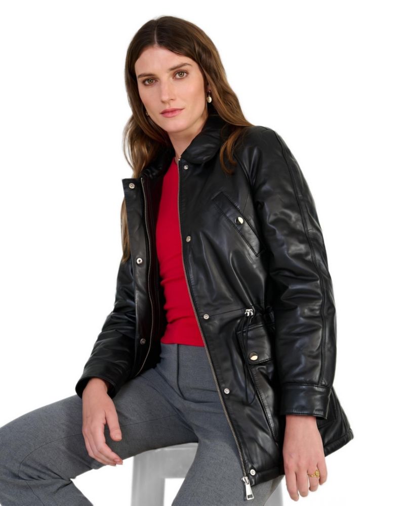 Women's Sheridan Leather Utility Jacket