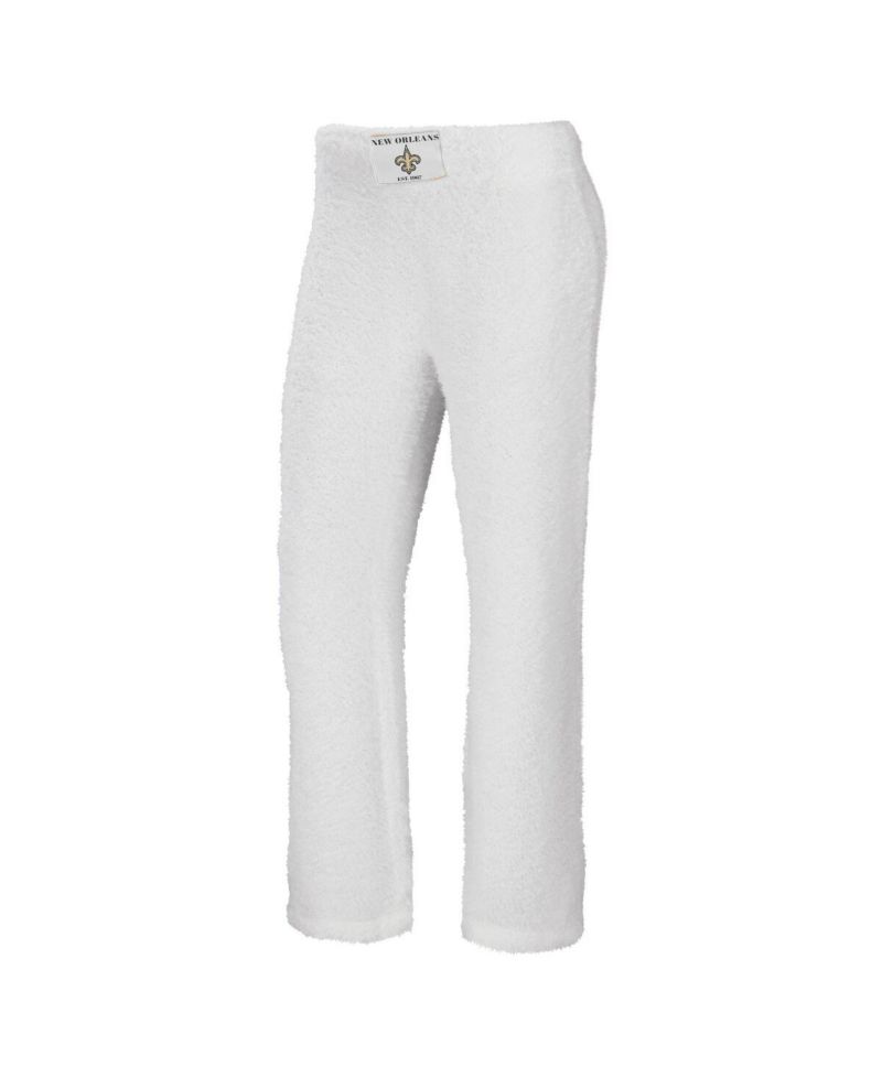 Women's Cream New Orleans Saints Cozy Scoop Neck Tank Top Pants Sleep Set