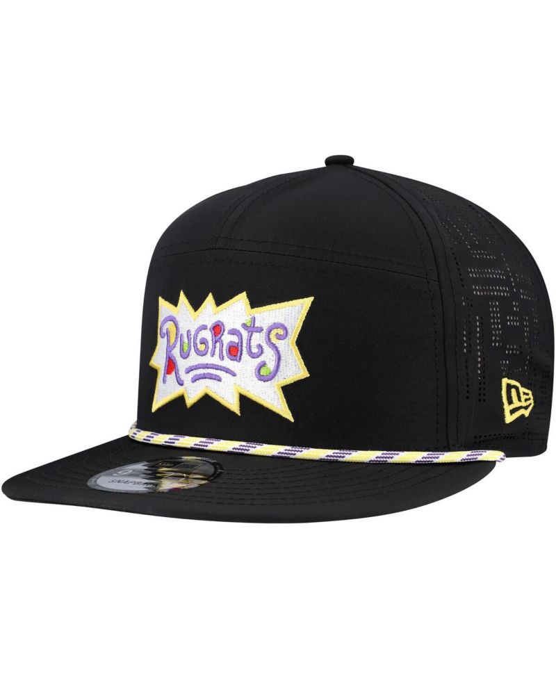 Men's Black Rugrats Rope Trucker 9FIFTY Snapback Hat