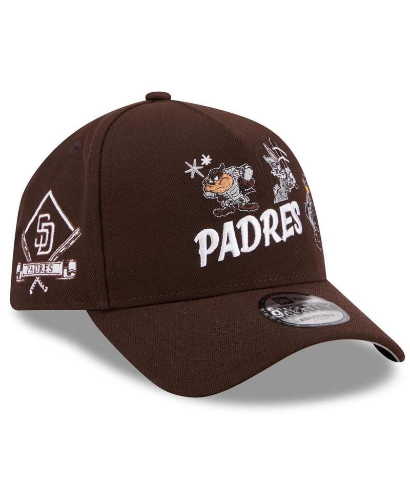 Men's Brown San Diego Padres Looney Tunes A-Frame 9FORTY Adjustable Hat