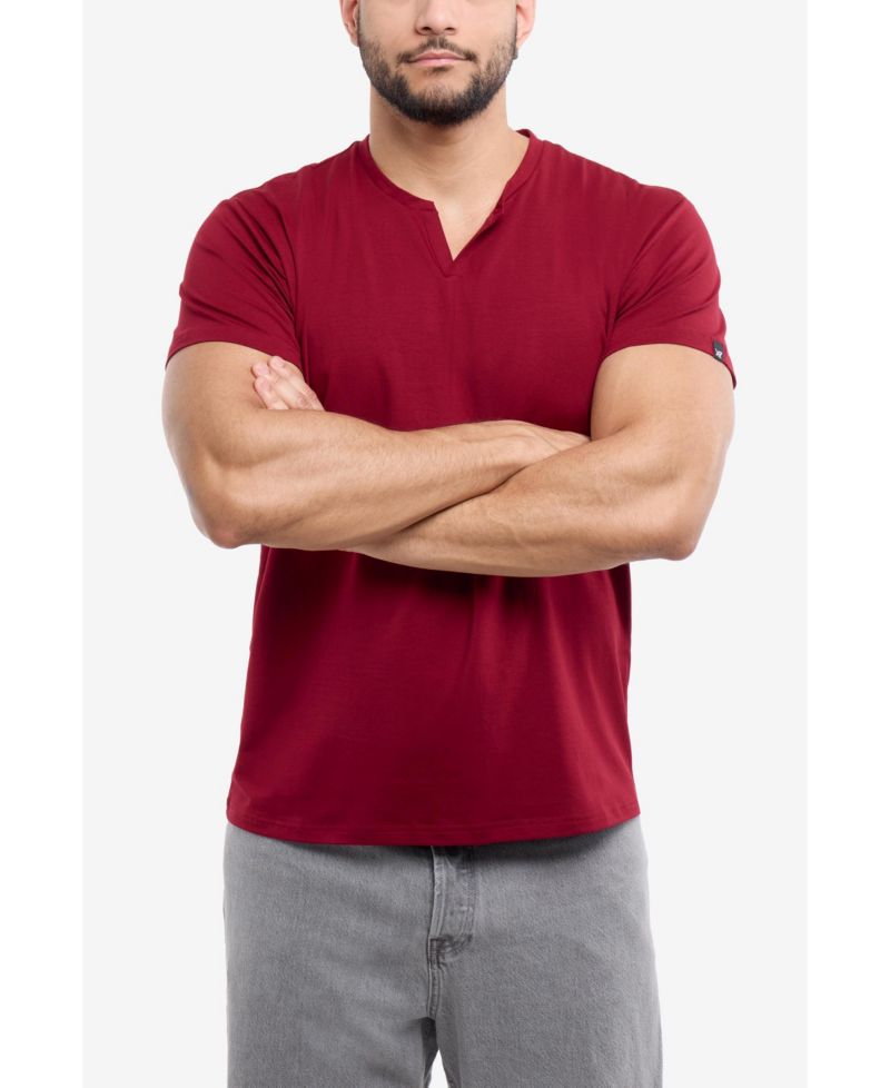 Men's Basic V-Notch Neck Short Sleeve T-Shirt