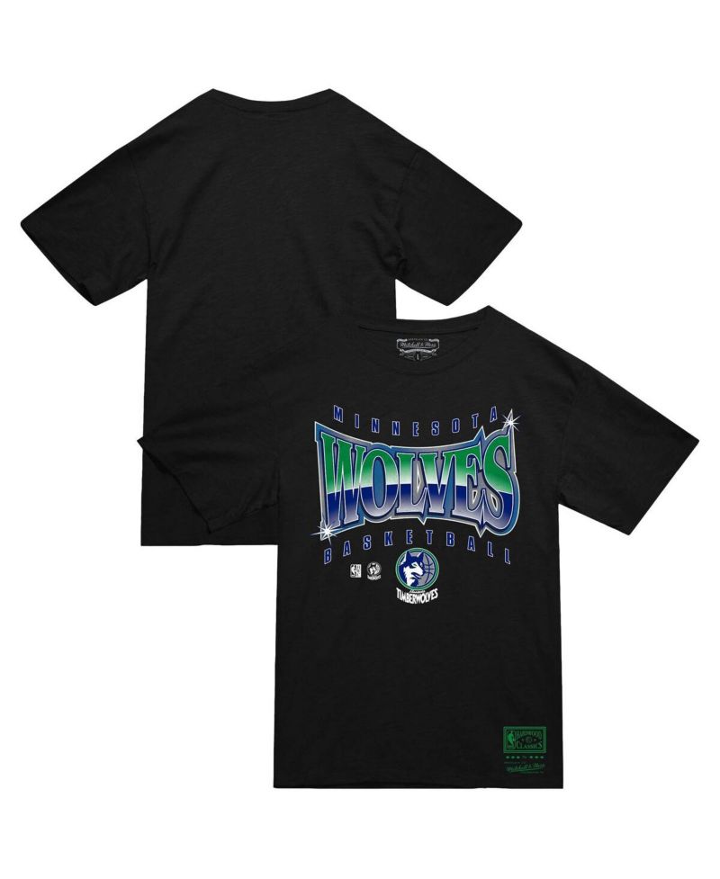 Men's Black Minnesota Timberwolves Worldwide Collection Glow Up T-Shirt