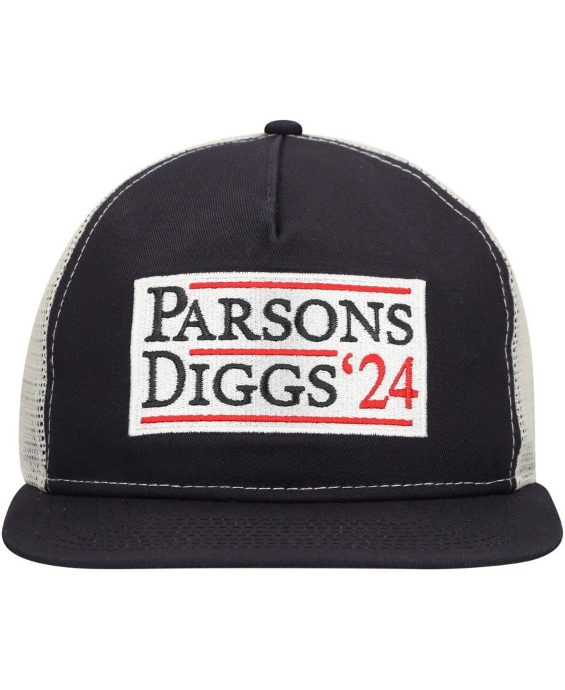 Men's Navy/Natural Dallas Cowboys Election Trucker Golfer Snapback Hat
