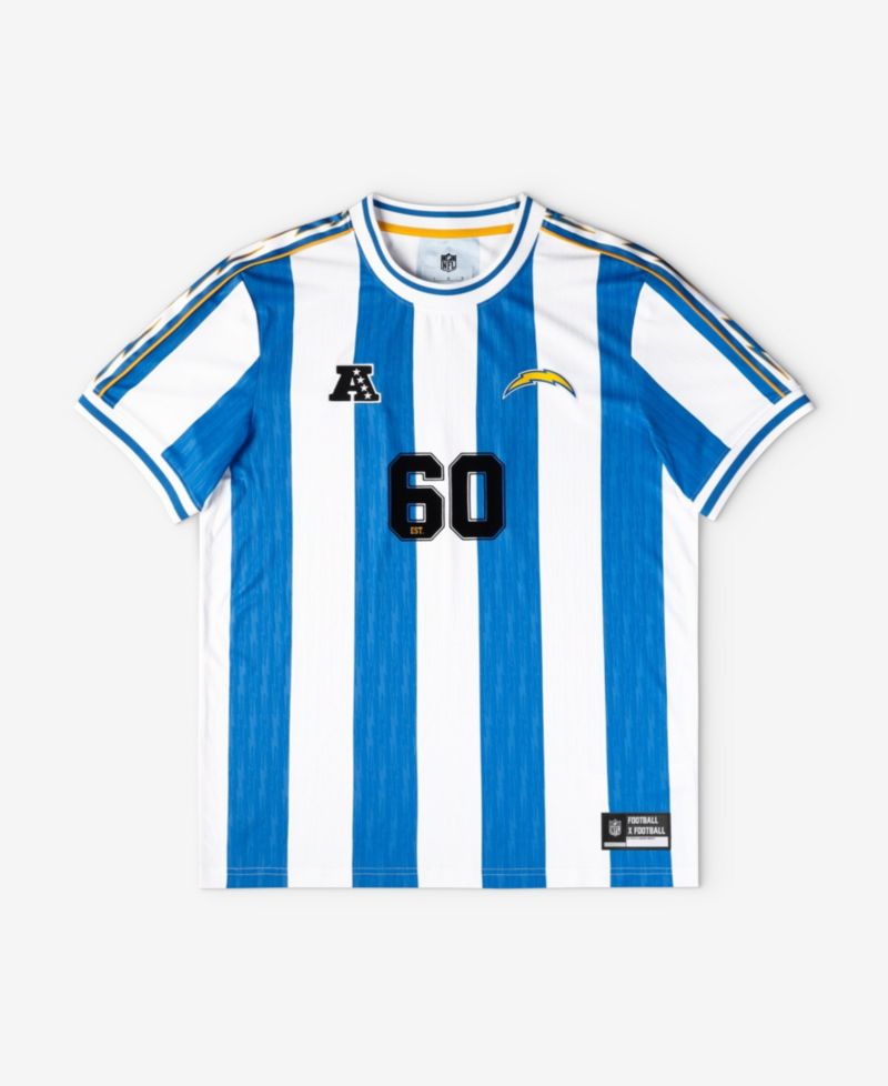 Big Boys and Girls Blue/White Los Angeles Chargers Football x Football Fan Jersey