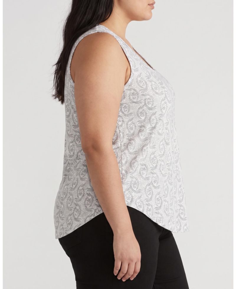 Plus Size Light-As-Air Lightweight Crewneck Sleeveless Tank