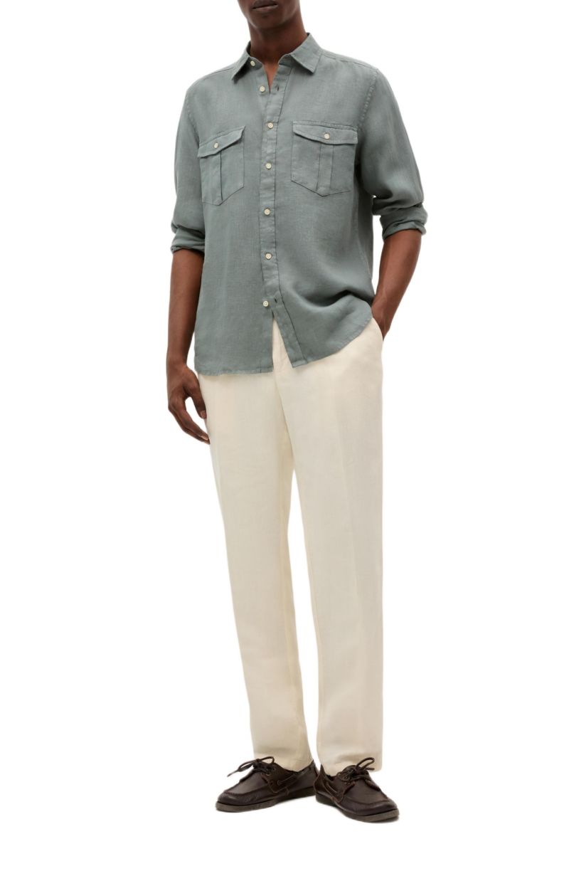 Men's Country Linen Pockets Shirt