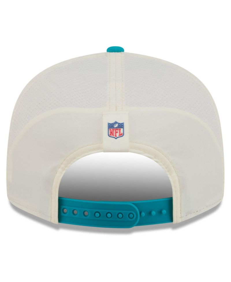 Men's Cream/Aqua Miami Dolphins 2026 NFL Training Camp 9FIFTY Snapback Hat
