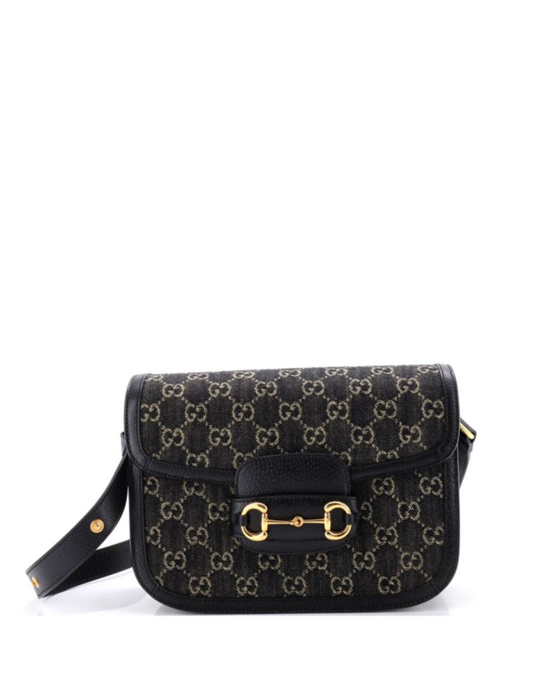 Small Horsebit 1955 Shoulder Bag GG Denim