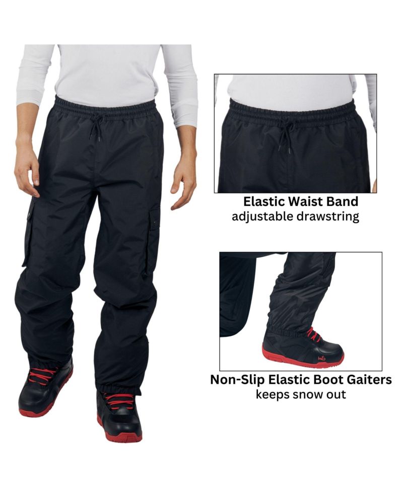 Men's Snow Pants 10K Waterproof Insulated Snowboard and Ski Pants
