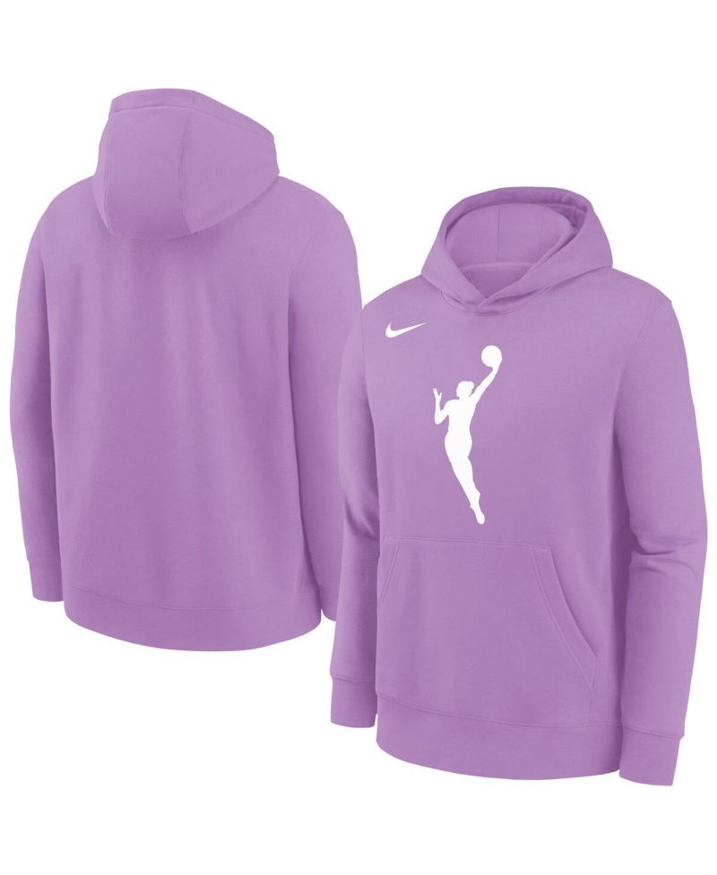 Big Boys and Girls Violet WNBA Essential Team Hoodie