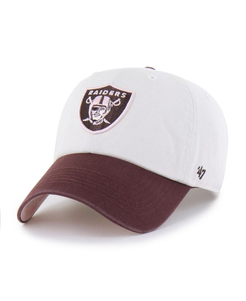 Men's and Women's Stone/Burgundy Las Vegas Raiders Love Letter Clean Up Adjustable Hat
