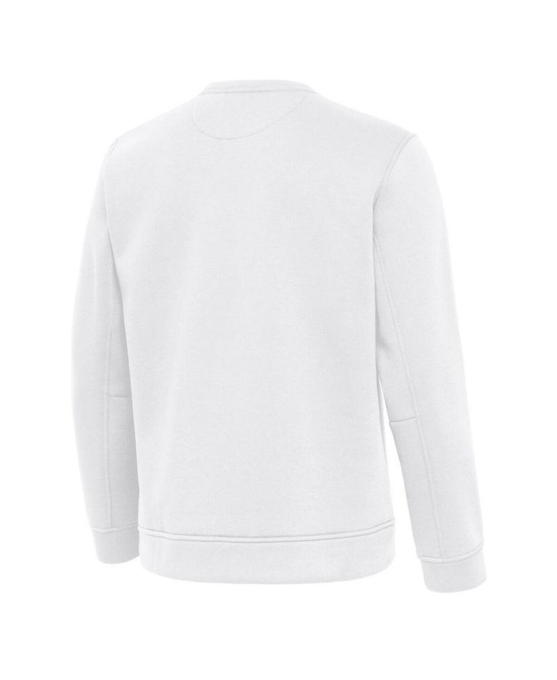 Men's White Philadelphia Eagles Relevant Lightweight Pullover Sweatshirt