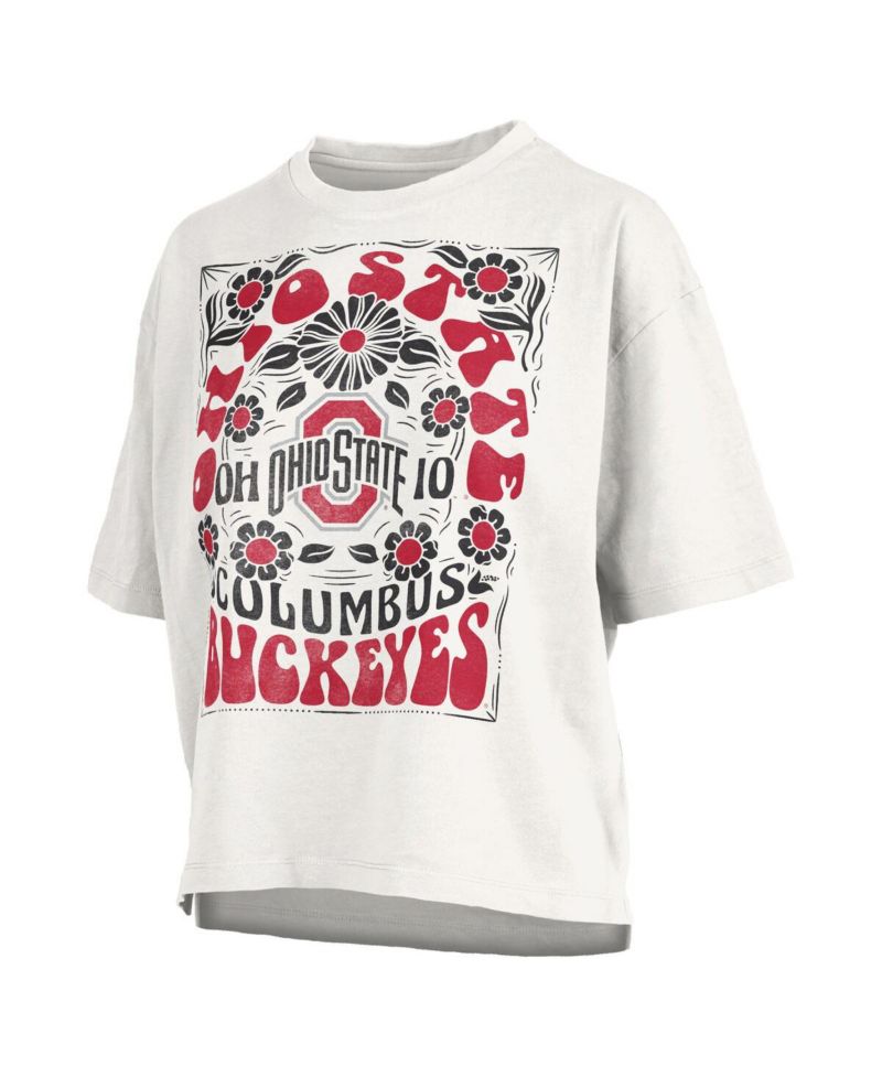 Women's White Ohio State Buckeyes Harmony Oversized T-Shirt