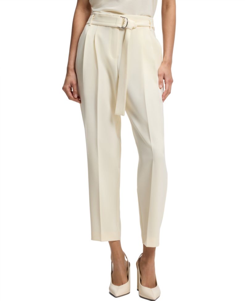 BOSS by Women's Japanese Crepe Tapered-Fit Pants