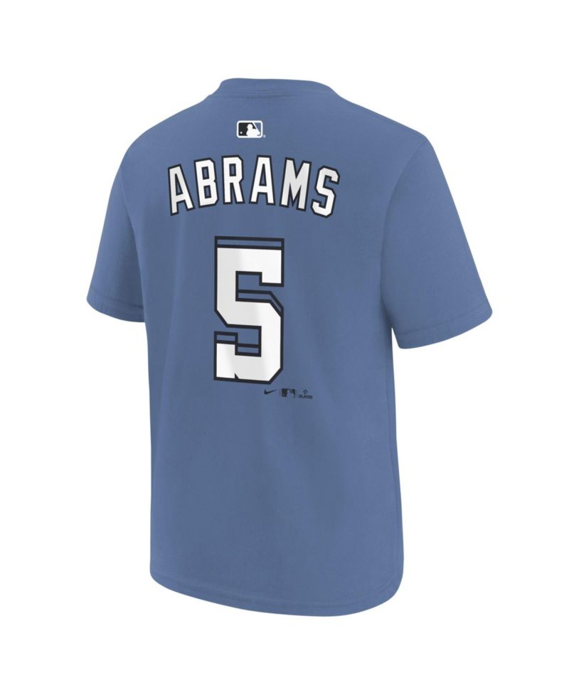 Big Boys and Girls CJ Abrams Blue Washington Nationals City Connect Name & Number T-Shirt