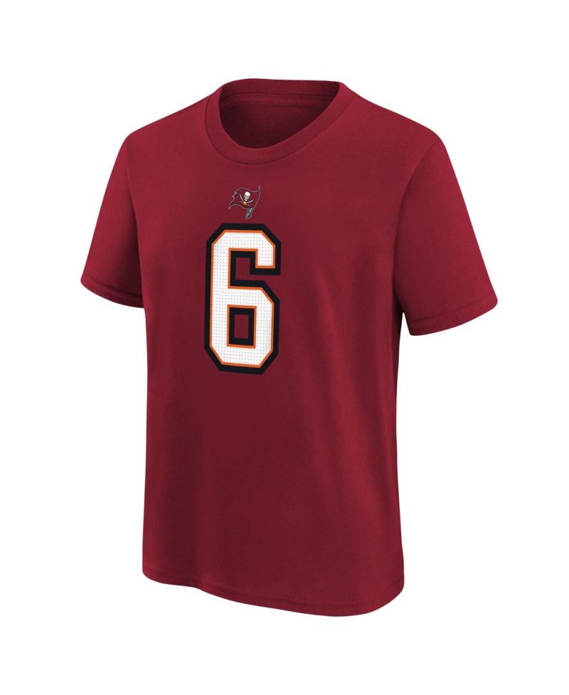 Men's Baker Mayfield Red Tampa Bay Buccaneers Player Name & Number T-Shirt