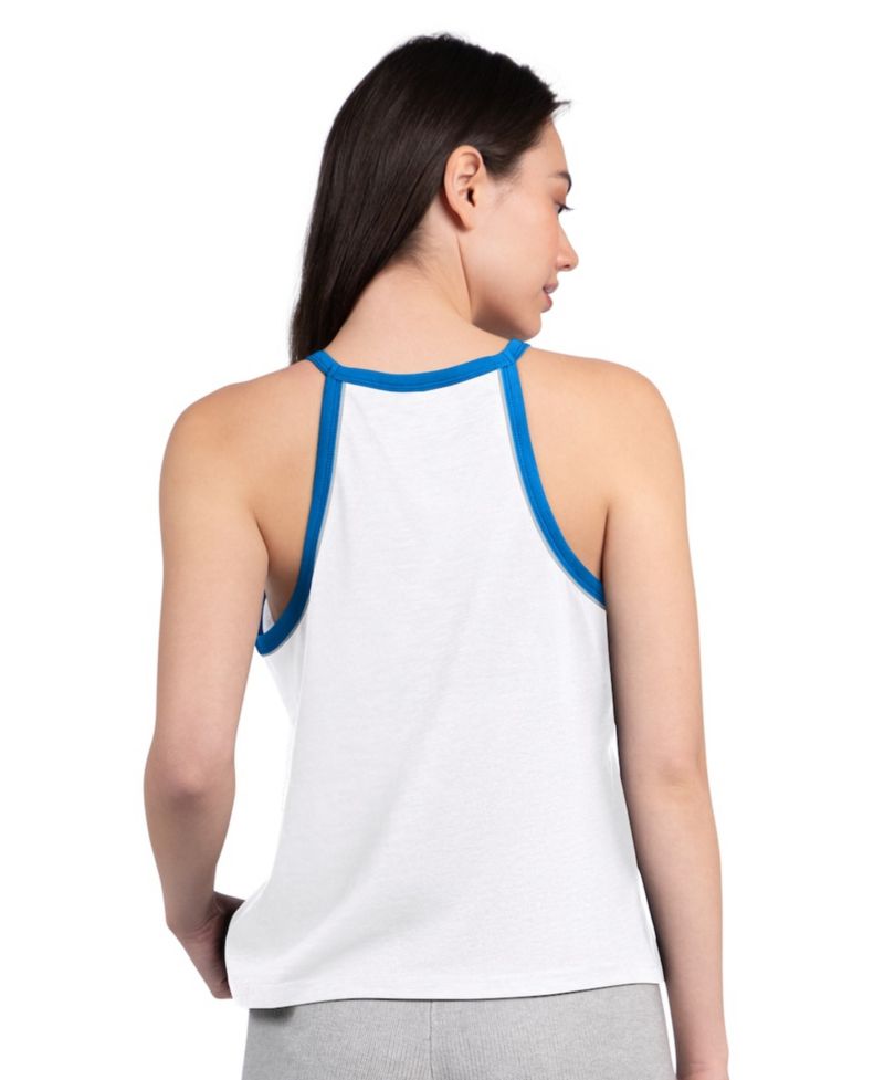 Women's White Detroit Lions Redemption Win Slub Tank Top