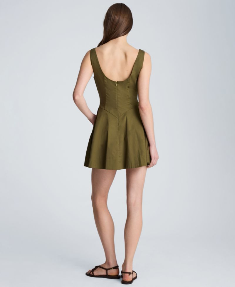 Women's Sleeveless Boatneck Mini Dress