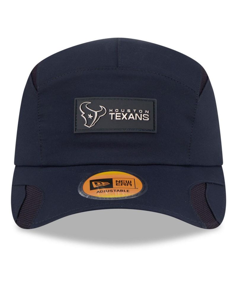 Men's Navy Houston Texans 2025 Sideline Runner Adjustable Hat
