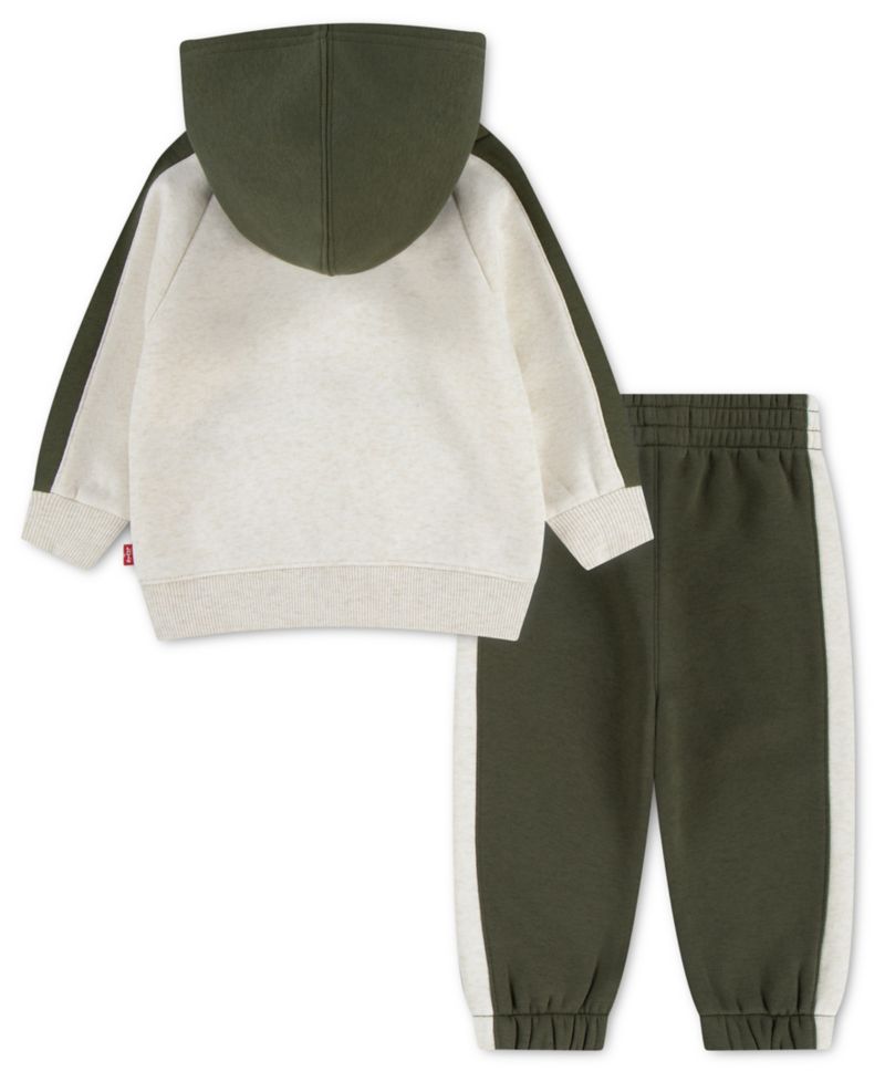 Baby Boys' Color-Block Long-Sleeve Hoodie and Joggers, 2-Piece Set
