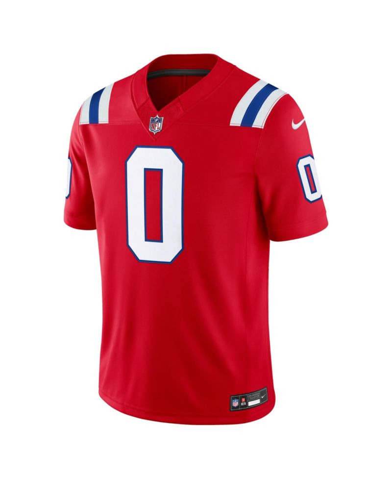 Men's Christian Gonzalez Red New England Patriots Alternate Vapor F.U.S.E. Stitched Limited Jersey