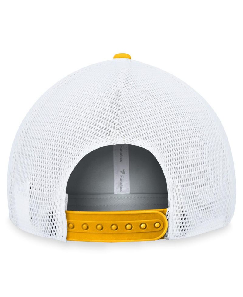 Men's Black, White Boston Bruins Fundamental Adjustable Hat