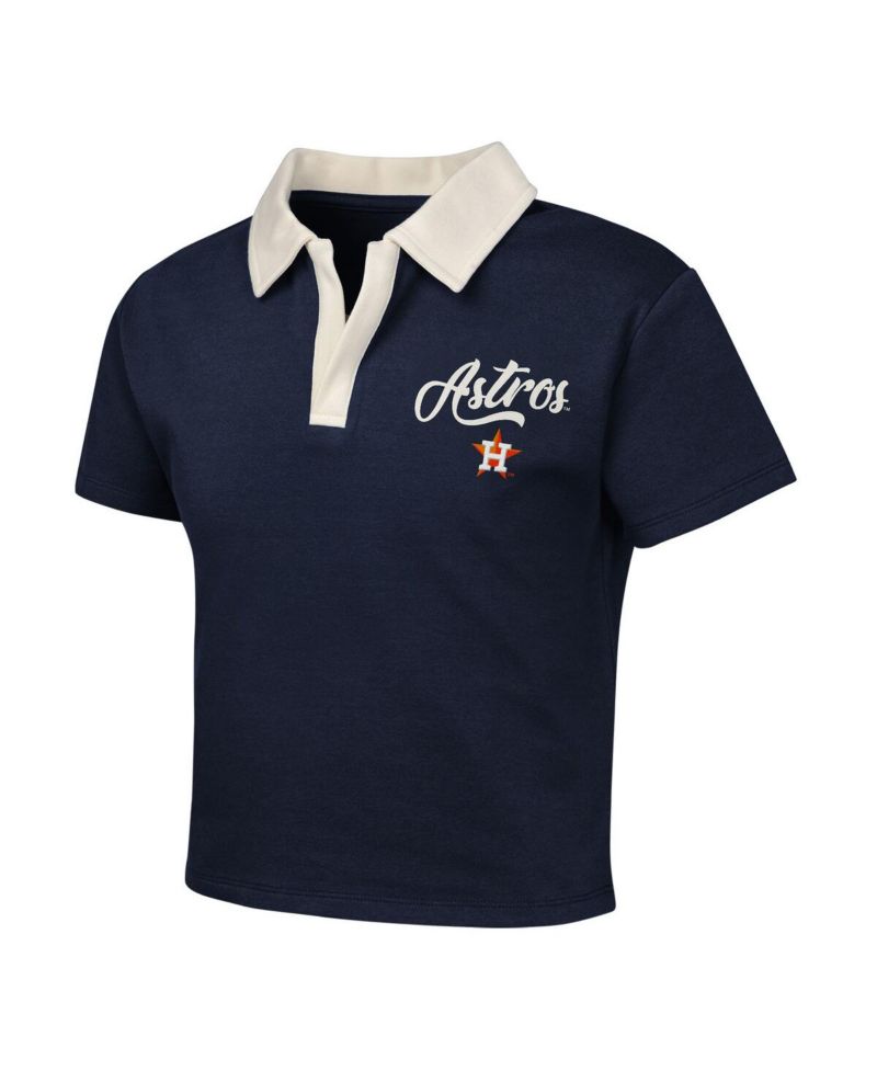 Big Girls 2-Piece Navy Houston Astros Base Trainer Johnny Polo and Skort Set